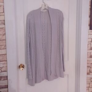Cyrus long Cartigan sweater gray woman size medium